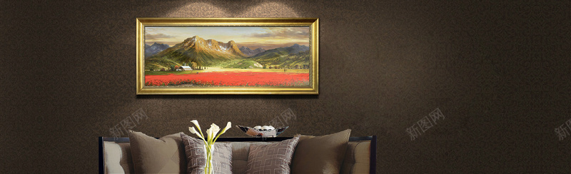 油画绘画背景jpg设计背景_新图网 https://ixintu.com 油画 背景古典 沙发 家居 海报banner