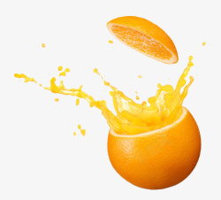 矢量橘子汁喷溅的橘子汁高清图片