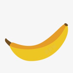 香蕉效果图黄色卡通香蕉水果高清图片