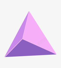 粉红色多边形几何体素材