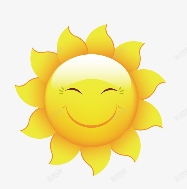 夏季太阳设计矢量素材ai免抠素材_新图网 https://ixintu.com 夏季太阳矢量元素可爱