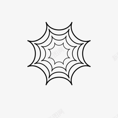 免扣蜘蛛网元素图标