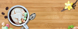 枇杷零食展板美味佳肴简约桌面木纹背景高清图片
