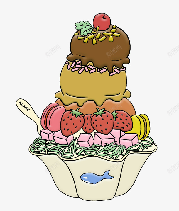 立体草莓水果蛋糕可爱的png免抠素材_新图网 https://ixintu.com 草 莓 蛋 糕