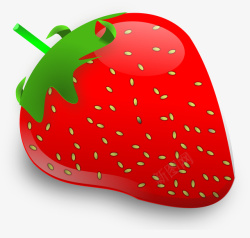 可爱卡通草莓水果png素材