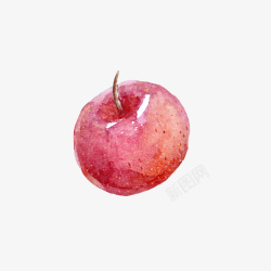 苹果装饰画手绘的红色小苹果高清图片