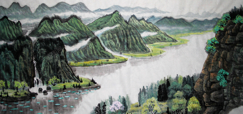 水墨山水画jpg设计背景_新图网 https://ixintu.com 古典 水墨荷花 水墨画 水墨山水画 中国传统 水墨山水 中国风素材 海报banner 中国风