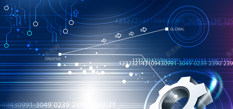 蓝色商务科技数字线路背景psd设计背景_新图网 https://ixintu.com 线路背景 商务 数字 科技 蓝色 海报banner 科技感 科技风 高科技 科幻