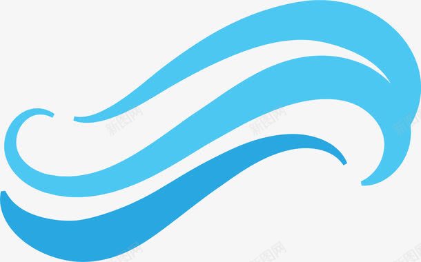 蓝色图标标识logo设计png免抠素材_新图网 https://ixintu.com 蓝色线条 蓝色图标 海面 海浪曲线 海浪线 标识logo设计 蓝色线条曲线 波浪线 波浪曲线 海浪logo