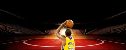 篮球赛事篮球黑色运动海报高清图片
