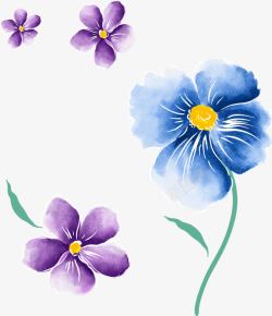 水墨创意合成效果花卉植物素材