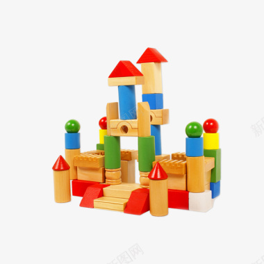 儿童积木城堡图标