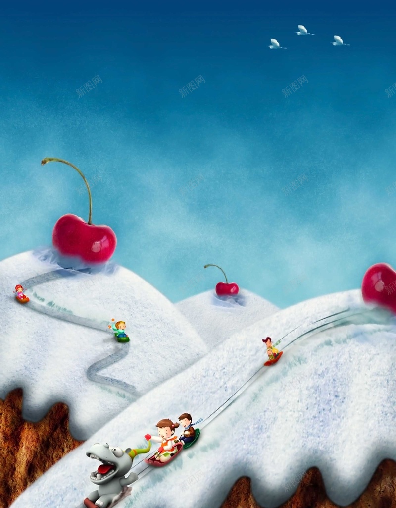 童趣手绘甜品山滑雪背景素材psd设计背景_新图网 https://ixintu.com 童趣 想象力 可爱 樱桃 雪山 滑雪 小朋友 甜品 美味 布丁 蛋糕 烘焙 海报 背景 活力 活动