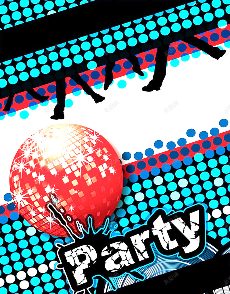 酷炫party激情狂欢平面广告jpg设计背景_新图网 https://ixintu.com 酷炫 party 激情背景 狂欢背景 平面广告 酒吧 KTV 波点 演唱会