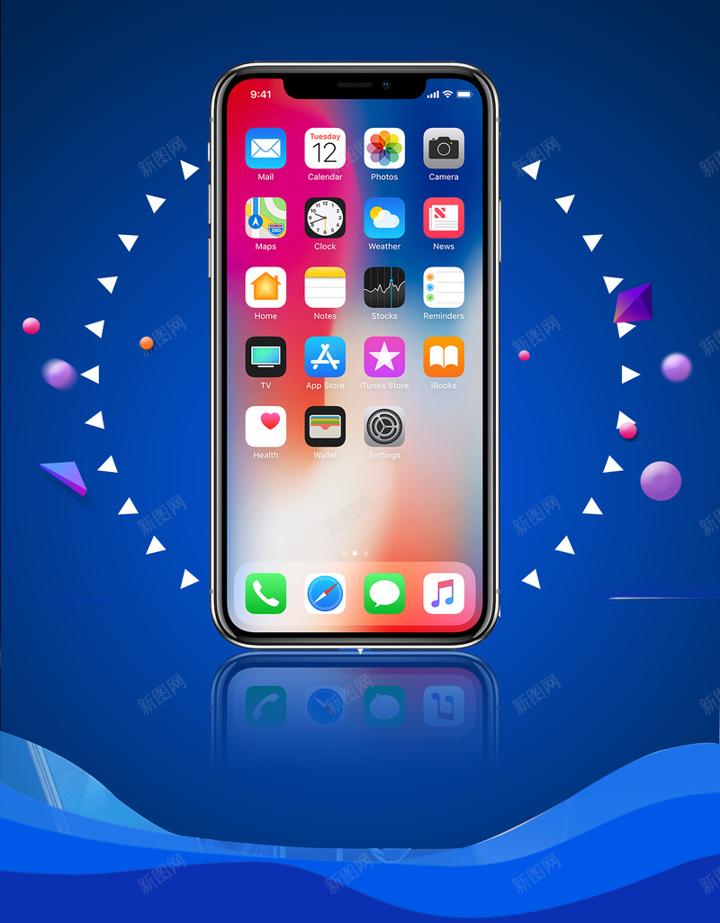 淘宝天猫iPhoneX预售海报背景psdpsd设计背景_新图网 https://ixintu.com 人脸识别技术 面部识别 乔布斯 全面屏 未来 iPhone X 超视网膜 蓝色 天猫 淘宝