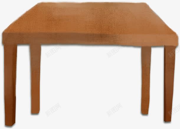 手绘水彩褐色的桌子效果png免抠素材_新图网 https://ixintu.com 水彩 褐色 桌子 效果