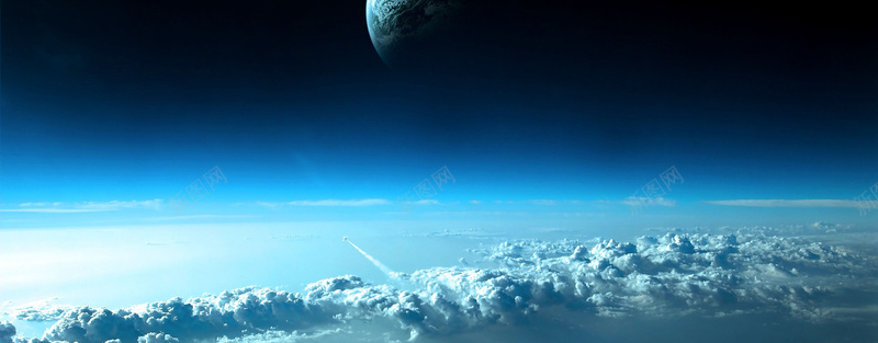 云层天际太空背景背景