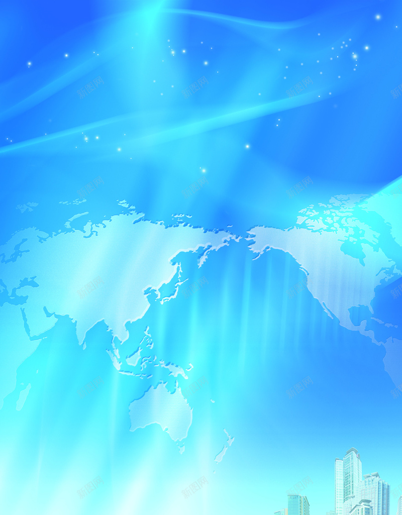 蓝色制度模板背景素材jpg设计背景_新图网 https://ixintu.com 蓝色制度模板 科技信息模板 蓝色花纹背景 城市 高楼 地图版块
