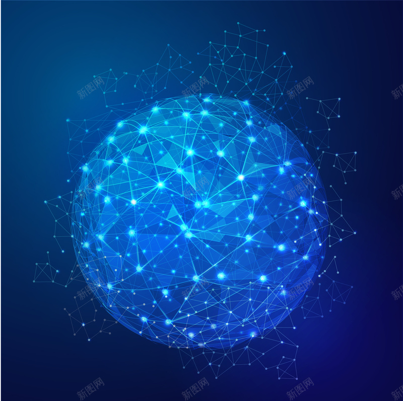 蓝色科技炫彩科幻背景eps设计背景_新图网 https://ixintu.com 蓝色背景 炫彩背景 科技背景 商务背景 科技 科技感 科技风 高科技 科幻 商务