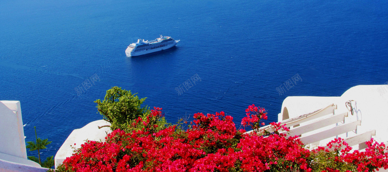 唯美花海度假海洋背景jpg设计背景_新图网 https://ixintu.com 唯美 花海 度假 海洋 蓝色 游轮 旅游 大气 高端 背景 海报banner 摄影 风景