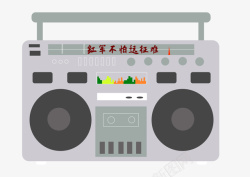 中式复古时尚收音机素材