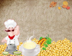 豆浆简介豆浆的营养价简介海报背景素材高清图片