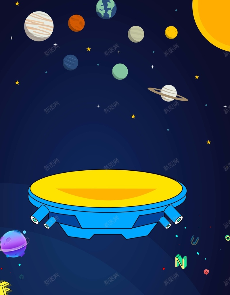 星球月球海报背景素材psd设计背景_新图网 https://ixintu.com 天空 星球 星空 月球 科技 科技素材 科技海报