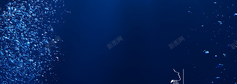 化妆品海报设计psd设计背景_新图网 https://ixintu.com 蓝色 浪漫 梦幻 补水开心