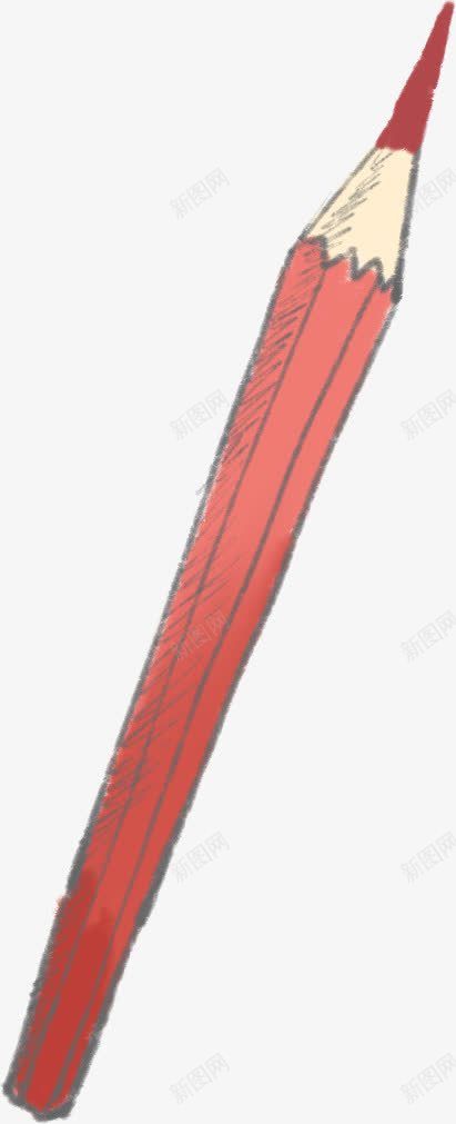 创意合成水彩红色的铅笔效果设计png免抠素材_新图网 https://ixintu.com 创意 合成 水彩 红色 铅笔 效果 设计