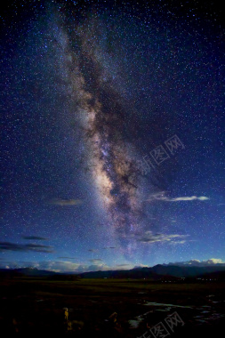 深蓝银河星空背景素材背景