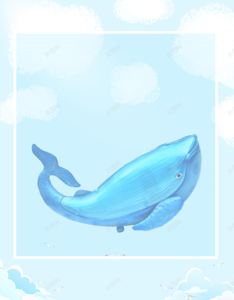 蓝色简约手绘海洋动物海豚设计主题jpg设计背景_新图网 https://ixintu.com 动物 手绘 海洋 简约 蓝色 海豚 设计 主题