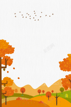 秋冬风景秋冬黄色树木纹理高清图片