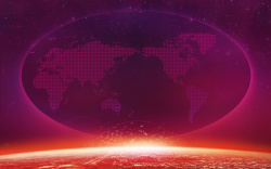 红色世界地图红色大气地球梦想起航海报背景素材高清图片