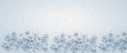 anner3卡通3D雪花清新背景banner高清图片