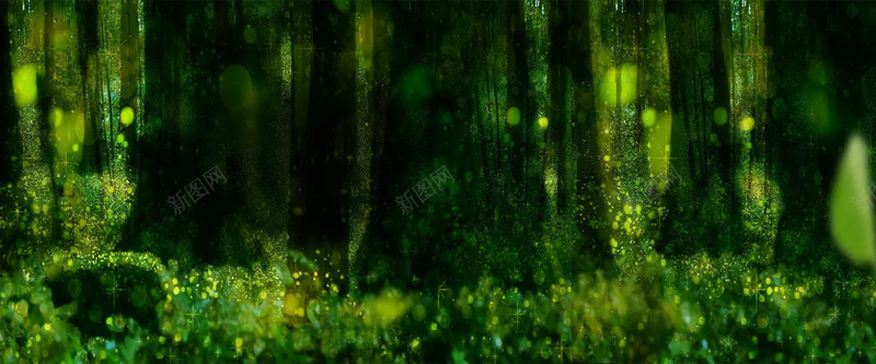 梦幻森林背景素材面膜下载背景