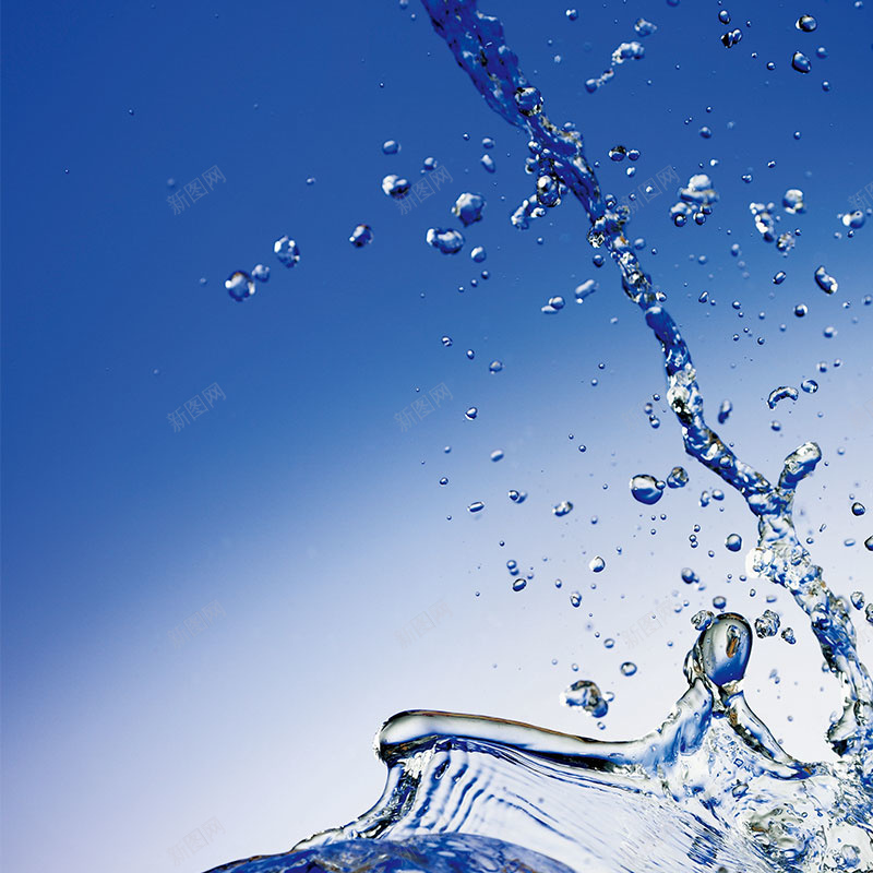 水滴的舞蹈jpg设计背景_新图网 https://ixintu.com 水滴 蓝色 白的 人性 主图 质感 纹理