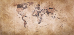 牛皮纸地图复古世界地图高清图片