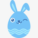 蓝色兔子表情图标下载png免抠素材_新图网 https://ixintu.com 蓝色兔子表情图标下载