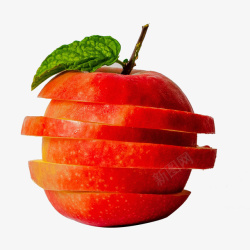 切苹果切割的美味苹果高清图片