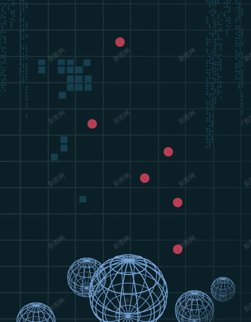 科幻行星定位H5背景jpg设计背景_新图网 https://ixintu.com 坐标 墨绿 未来 球体 科技 H5 h5 科技感 科技风 高科技 科幻 商务