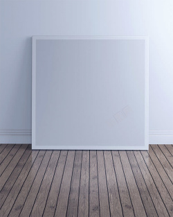 简略银白色木板相框简略家居背景高清图片