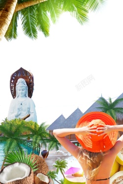 海南旅游画册海南旅游宣传海报DM背景高清图片