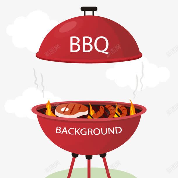 矢量BBQ的锅png免抠素材_新图网 https://ixintu.com 高清图 矢量素材 PNG免费素材 肉