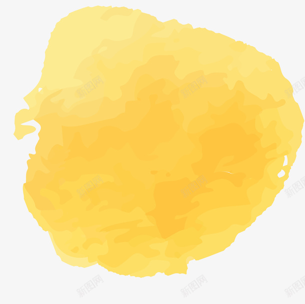 创意黄色涂鸦png免抠素材_新图网 https://ixintu.com 创意涂鸦 水彩涂鸦 黄色水彩 晕染效果 简约 黄色涂鸦