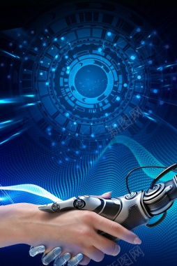 蓝色科技未来人工工智能科学背景