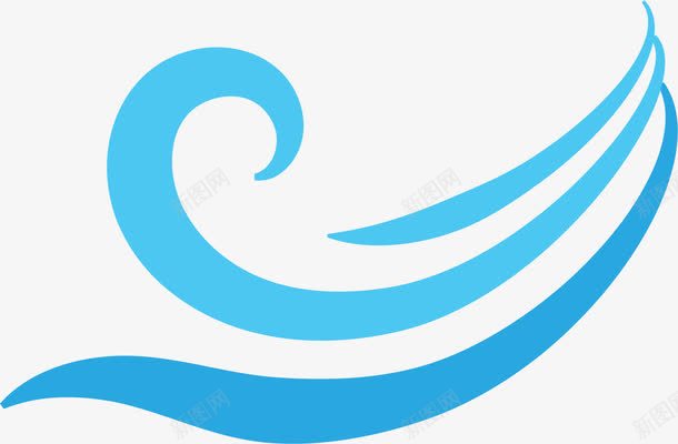 蓝色海浪线条png免抠素材_新图网 https://ixintu.com 海浪曲线 海浪线 波浪线 波浪曲线 蓝色线条 蓝色图标 标识logo设计 海面 蓝色线条曲线 海浪logo