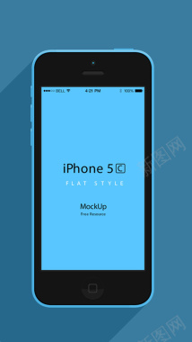 蓝色苹果手机背景图背景