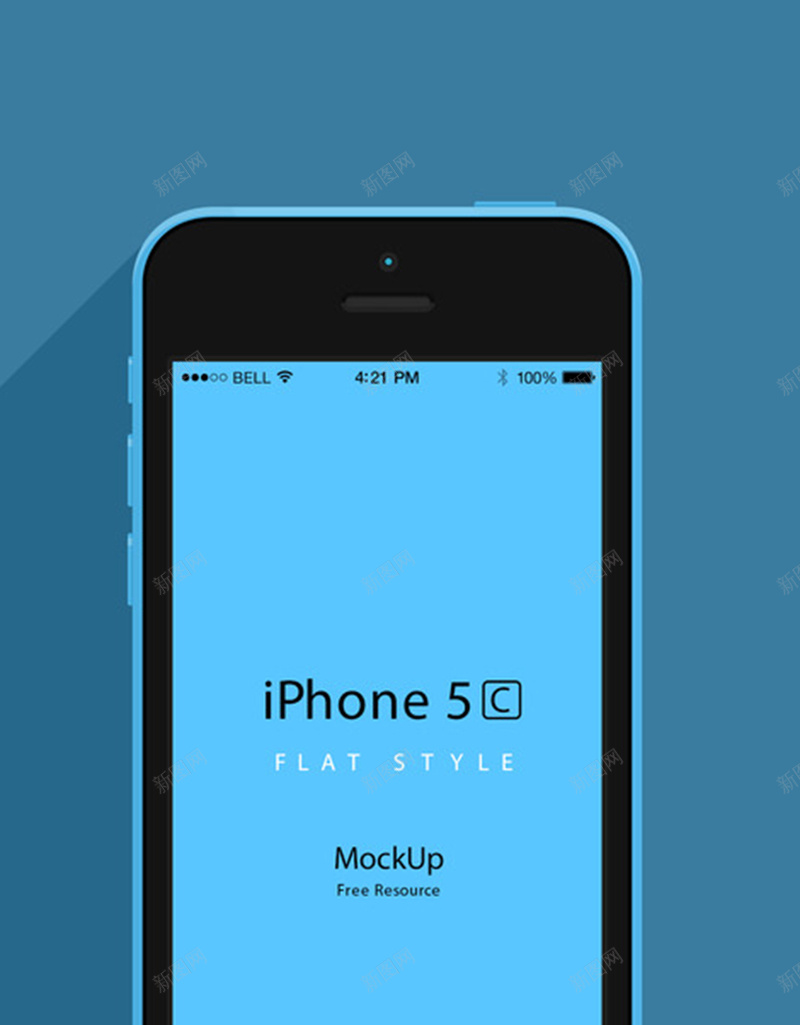 蓝色苹果手机背景图jpg设计背景_新图网 https://ixintu.com 蓝色 手机 仿真 苹果 屏幕 扁平 渐变 几何