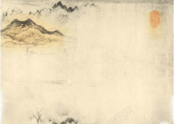中国风古典淡黄色背景背景