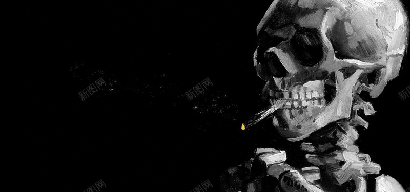 黑色骷髅素材jpg设计背景_新图网 https://ixintu.com 黑色 骷髅 死神 展板 手绘 海报banner 卡通 童趣
